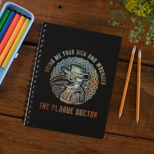 Cool Vintage Plague Doctor Notebook