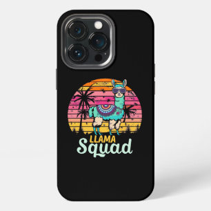 Cool Vintage Retro Llama Squad iPhone 13 Pro Case