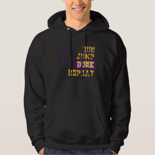 cool vintage run jump dunk repeat street basketbal hoodie