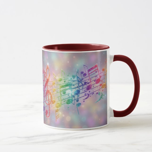 Cool Vintage Sharps and Flats Mug (Right)