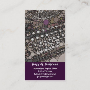 Cool Vintage Typewriter Modern Design Pop Art Business Card