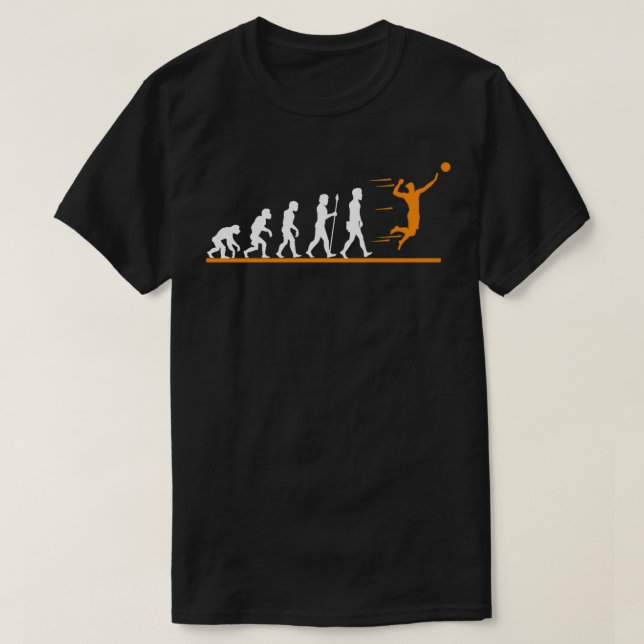 Cool volleyball evolution gift idea Classic TShirt (Design Front)