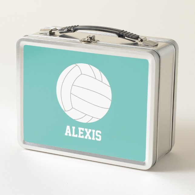 Cool Volleyball Themed Lunch Box (Front)