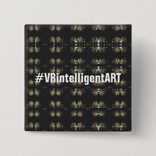 Cool VRintelligentART Buttonpin 2 Inch Square Button