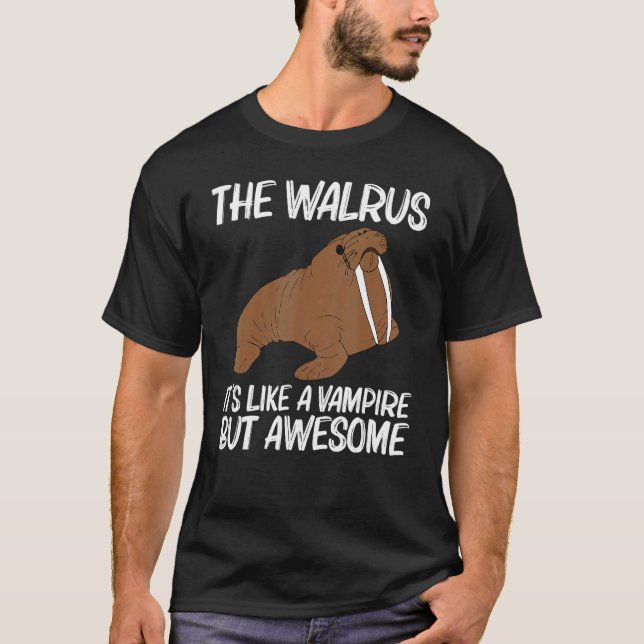 Cool Walrus For Men Women North Pole Pacific Arcti T-Shirt (Front)