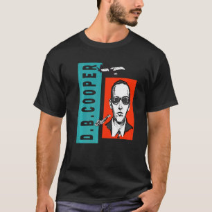 Cool Wanted D B Cooper Sketch Cryptid Urban Legend T-Shirt