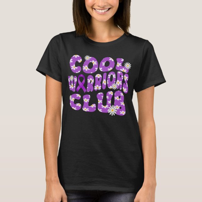 cool warrior club pancreatic cancer awareness T-Shirt (Front)