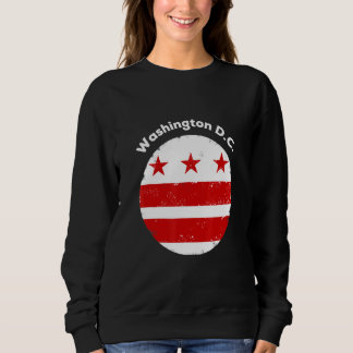 Cool Washington Dc Flag Design For All Ages Sweatshirt