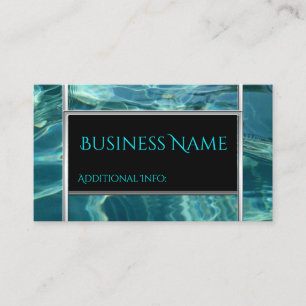 Cool Water Background Business Card 2