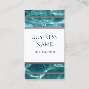 Cool Water Background Business Card 3