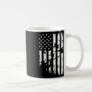 Cool Waterfowl American Vintage Usa Flag Pheasant  Coffee Mug