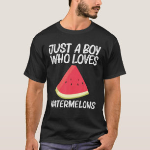 Cool Watermelon Gift For Boys Kids Red Melon Fruit T-Shirt