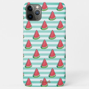 Cool Watermelon Stripes  - Personalized iPhone 11 Pro Max Case