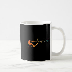 Cool waterski art for men women water ski coach coffee mug