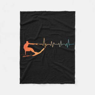 Cool Waterski Art For Men Women Water Ski Coach Wa Fleece Blanket