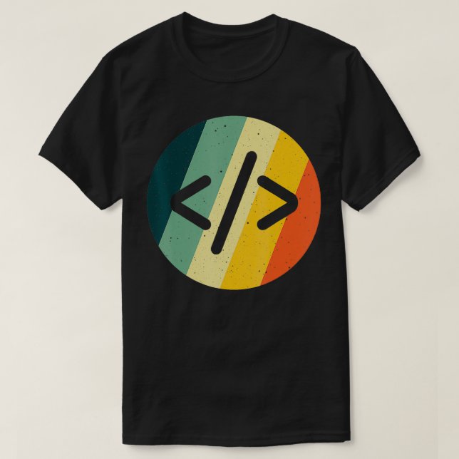 Cool Web Developer Art For Men Women HTML Programm T-Shirt (Design Front)