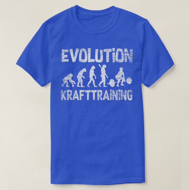Cool weight sports bodybuilding evolution  T-Shirt (Design Front)