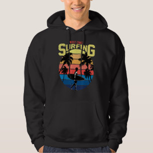 Cool West Coast Surfing Retro Sunset Surfboard Pal Hoodie