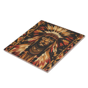 Cool Western Indian pattern  Tile