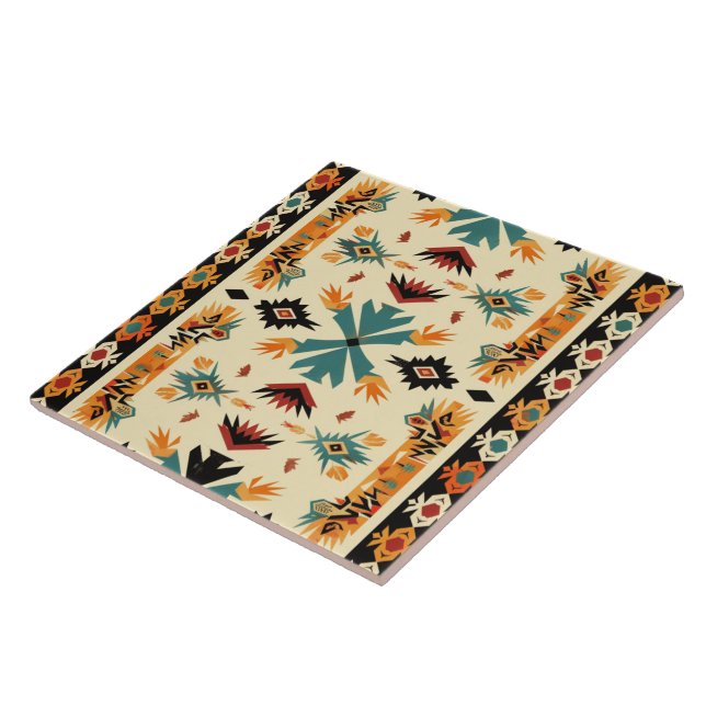 Cool Western Indian pattern  Tile (Side)