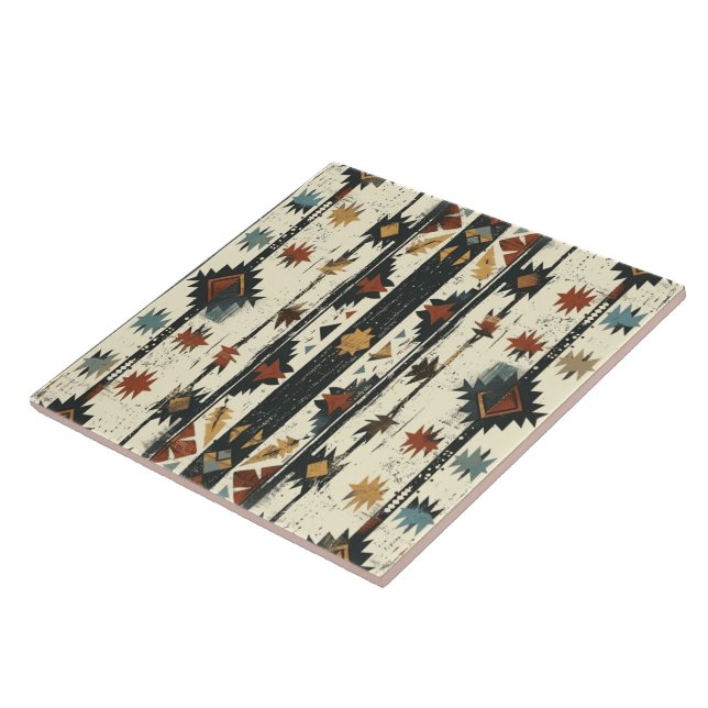 Cool Western Indian pattern  Tile (Side)