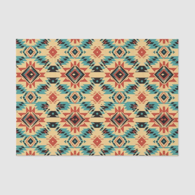 Cool Western lovers pattern  Tissue Paper (Front)