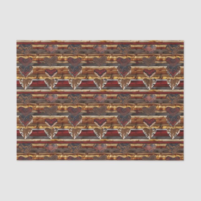 cool Western party pattern  Tissue Paper (Front)