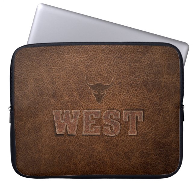 Cool Western Text - Customize It Laptop Sleeve (Front)