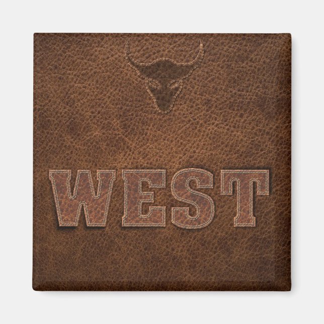 Cool Western Text - Customize It Magnet (Front)