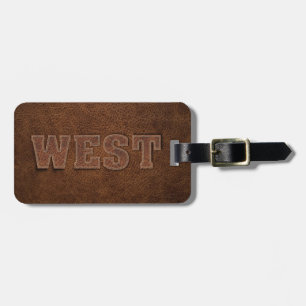 Cool Western Text Luggage Tag