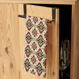 Cool Western tiled pattern Kitchen Towel
