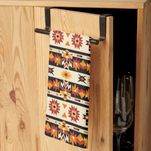 Cool Western tiled pattern  Kitchen Towel