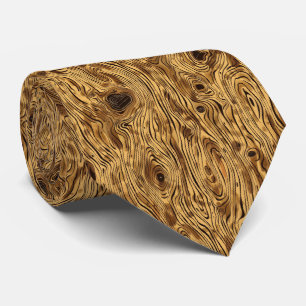 Cool Western wood tiled pattern Tie