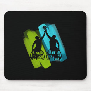 Cool Wheelchair Sketll Game  Mouse Pad