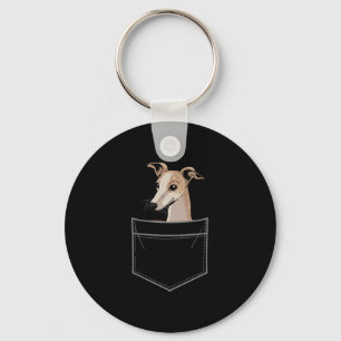 Cool Whippet Design For Men Women Pet Dog Whippet  Keychain