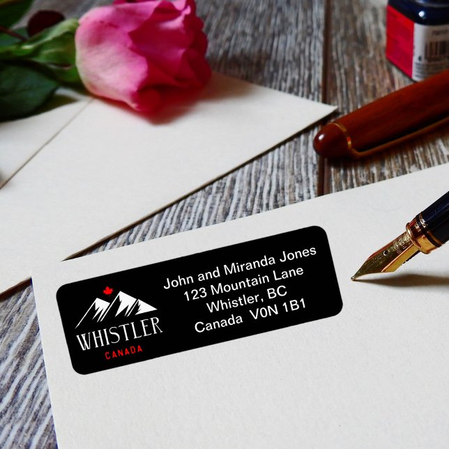 Cool Whistler Canada Mountains Maple Leaf Dark (Creator Uploaded)