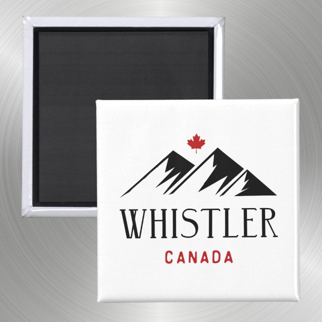Cool Whistler Canada Mountains Maple Leaf  Magnet (Creator Uploaded)