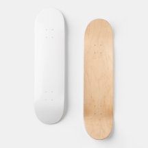Cool White Create Your Own Skateboard