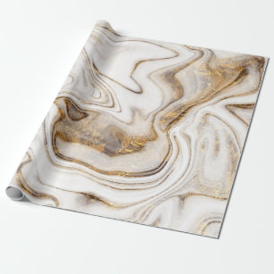Cool White Gold Marble Texture Wrapping Wrapping Paper