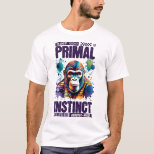 Cool Wild Chimp Artwork Unique Elegant Design T-Shirt
