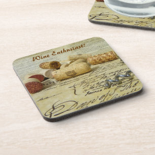 Cool Wine Enthusiast Coaster! Coaster