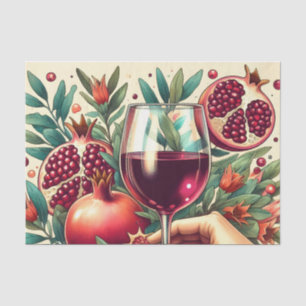Cool wine loves decoupage tissue paper
