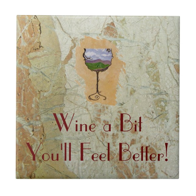 Cool Wine Tile! Tile (Front)