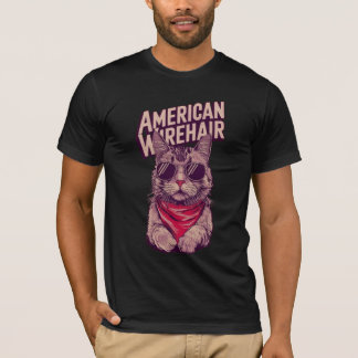 Cool Wirehair Cat T-Shirt