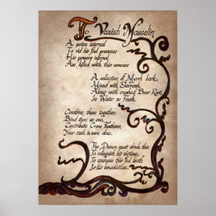 cool witch spell party Poster 