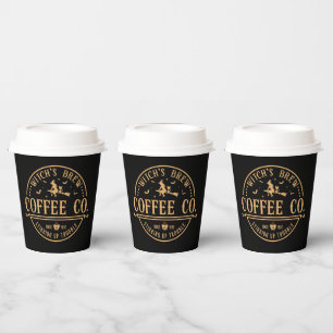 cool witches brew coffee Halloween party  Paper Cups