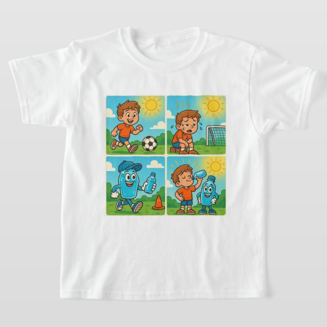 Cool with AQUNY – Hydration Hero Soccer t shirt (Laydown)