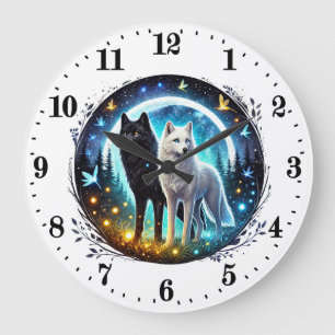 Cool wolf animal lovers Clock