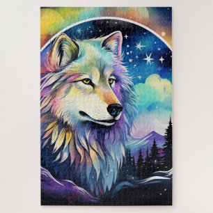 Cool wolf animal lovers  jigsaw puzzle