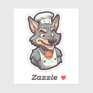 Cool Wolf Chef Adorable Animal Graphic